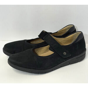 Hartjes Black Suede Mary Jane Women's Size 9 US minimalist heels comfort shoes